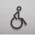 Kleedkamer of toilet deurbord / pictogram - Rolstoel - Mindervaliden - Gehandicapten - Handicap - 3d - hoogwaardig Acryl bord