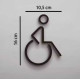 Combinatiepakket Kleedkamer pictogrammen - Toilet pictogrammen - Man + Vrouw + Rolstoel 3D - Strak - hoogwaardig Acryl bord