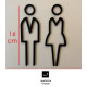 Combinatiepakket Kleedkamer pictogrammen - Toilet pictogrammen - Man + Vrouw + Rolstoel 3D - hoogwaardig Acryl bord
