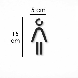 Kleedkamer of Toilet pictogrammen - Vrouw 3D - Divergent - hoogwaardig Acryl bord