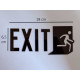Exit pictogram - Blinkend zwart - Modern zwart