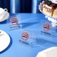 Niet roken tafelstandaard -- opschrift No Smoking en Verbodsteken - Set van 3
