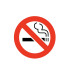 20 mini -- Niet roken - stickers -  Diameter 2,5 cm