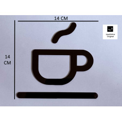 Koffiekamer - Bar - Tearoom - Refter pictogram - Blinkend zwart - Shiny