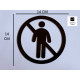 Geen toegang - verboden voor onbevoegden pictogram - Blinkend zwart - Shiny