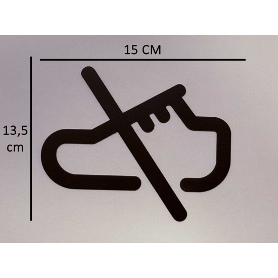Geen schoenen - pictogram - Blinkend zwart - Shiny