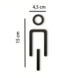 Combinatiepakket Kleedkamer pictogrammen - Toilet pictogrammen - Man + Vrouw + Rolstoel 3D - Elegant - hoogwaardig Acryl bord