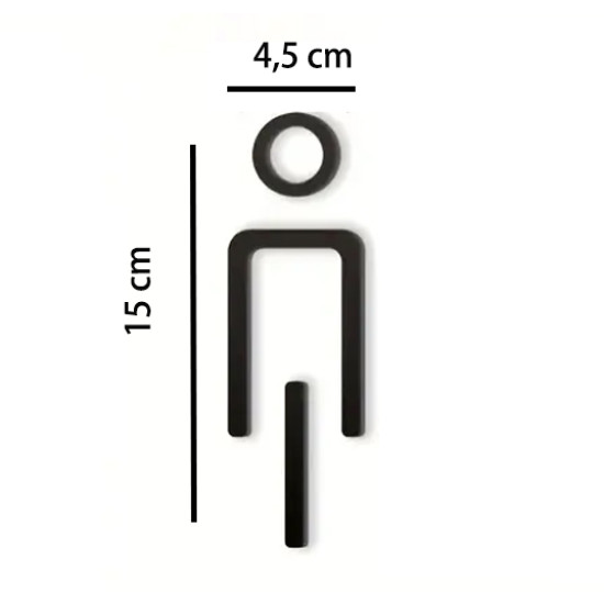 Combinatiepakket Kleedkamer pictogrammen - Toilet pictogrammen - Man + Vrouw + Rolstoel 3D - Elegant - hoogwaardig Acryl bord