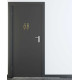 Kleedkamer pictogrammen - Toilet pictogrammen - Man + Vrouw 3D - Elegant GOUD - hoogwaardig Acryl bord