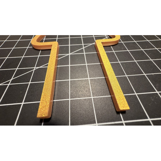 Kleedkamer pictogrammen - Toilet pictogrammen - Man + Vrouw 3D - Strak GOUD - hoogwaardig Acryl bord
