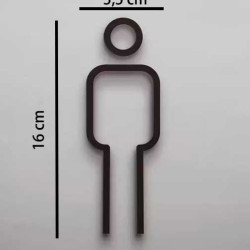 Combinatiepakket Kleedkamer pictogrammen - Toilet pictogrammen - Man + Vrouw + Rolstoel 3D - Strak - hoogwaardig Acryl bord