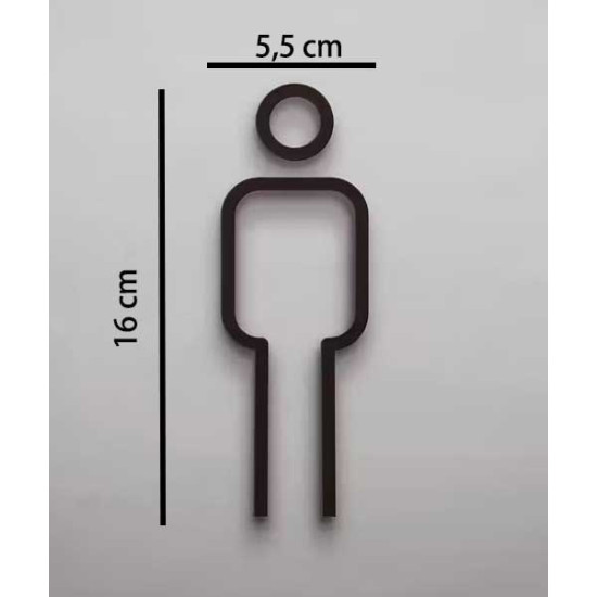 Combinatiepakket Kleedkamer pictogrammen - Toilet pictogrammen - Man + Vrouw + Rolstoel 3D - Strak - hoogwaardig Acryl bord