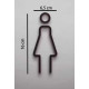 Combinatiepakket Kleedkamer pictogrammen - Toilet pictogrammen - Man + Vrouw + Rolstoel 3D - Strak - hoogwaardig Acryl bord