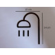 Douche pictogram - Blinkend zwart - Shiny