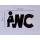 WC - Toilet pictogram - Shiny - Blinkend zwart