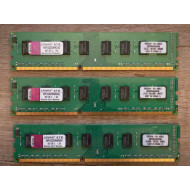 Kingston ValueRAM 6GB (3x2GB) DDR3-1333 PC3-10600 CL9 RAM Kit – KVR1333D3N9K3/6G