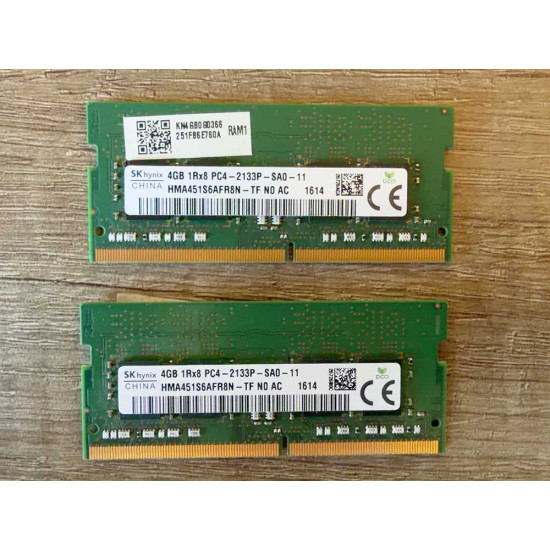 SK hynix 8GB (2x4GB) DDR4-2133 PC4-17000 1Rx8 SO-DIMM – HMA451S6AFR8N-TF