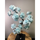 Rozenboom lamp -- 24 LED - Babyblauwe blaadjes - Tafellamp - Decoratielamp - Liefdesontwerp