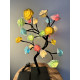 Rozenboom lamp -- 24 LED - Pastel blaadjes - Tafellamp - Decoratielamp - Liefdesontwerp
