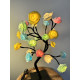 Rozenboom lamp -- 24 LED - Pastel blaadjes - Tafellamp - Decoratielamp - Liefdesontwerp