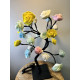 Rozenboom lamp -- 24 LED - Pastel blaadjes - Tafellamp - Decoratielamp - Liefdesontwerp