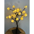 Rozenboom lamp -- 24 LED - Witte blaadjes klein - Tafellamp - Decoratielamp - Liefdesontwerp