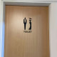Toilet deurbord / Pictogrammen STYLE - Man + Vrouw 3D - hoogwaardig Acryl bord