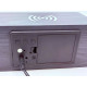 Klok modern decoratief -- houtlook - Zwart - Draadloos laadstation - Thermometer - Kalender