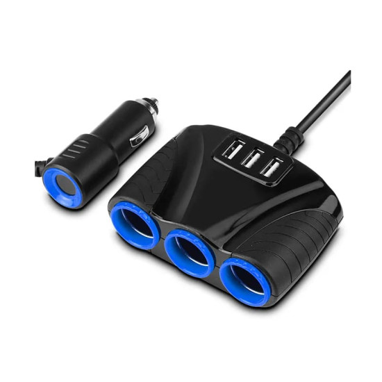 Auto multistekker -- sigarettenaansteker Splitter 12V/24V - Splitter autolader