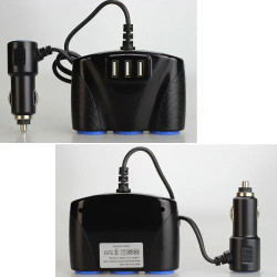 Auto multistekker -- sigarettenaansteker Splitter 12V/24V - Splitter autolader