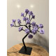 Rozenboom lamp -- 24 LED - Paarse blaadjes - Tafellamp - Decoratielamp - Liefdesontwerp