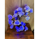 Rozenboom lamp -- 24 LED - Blauwe blaadjes - Tafellamp - Decoratielamp - Liefdesontwerp