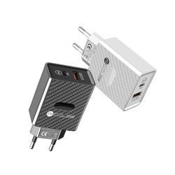 20 W -- USB-C en USB lader - wit