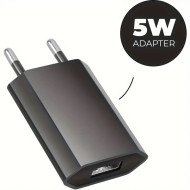 2x 5W -- 5V USB - USB lader - Zwart