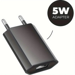 2x 5W -- 5V USB - USB lader - Zwart