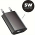 2x 5W -- 5V USB - USB lader - Zwart