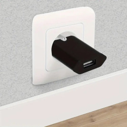 2x 5W -- 5V USB - USB lader - Zwart