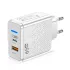 65 W -- USB-C en USB lader - wit
